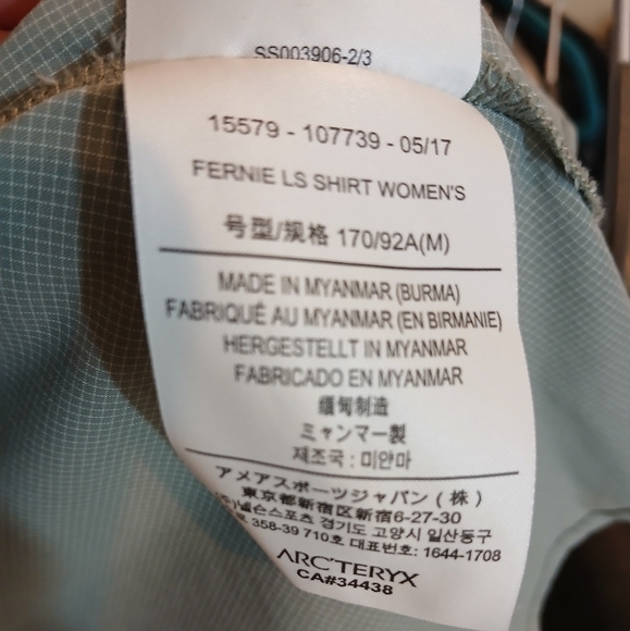 Arc'teryx Women's Fernie Long sleeve Shirt Size Medium - Picture 13 of 14